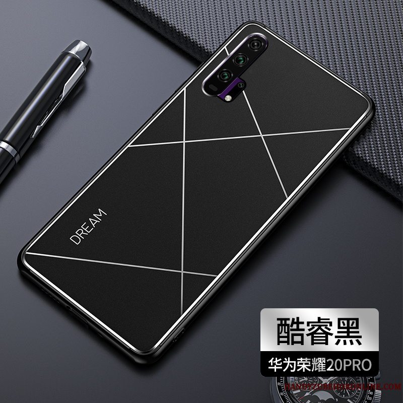 Etui Honor 20 Pro Metal Anti-fald Grå, Cover Honor 20 Pro Tasker Telefontrend