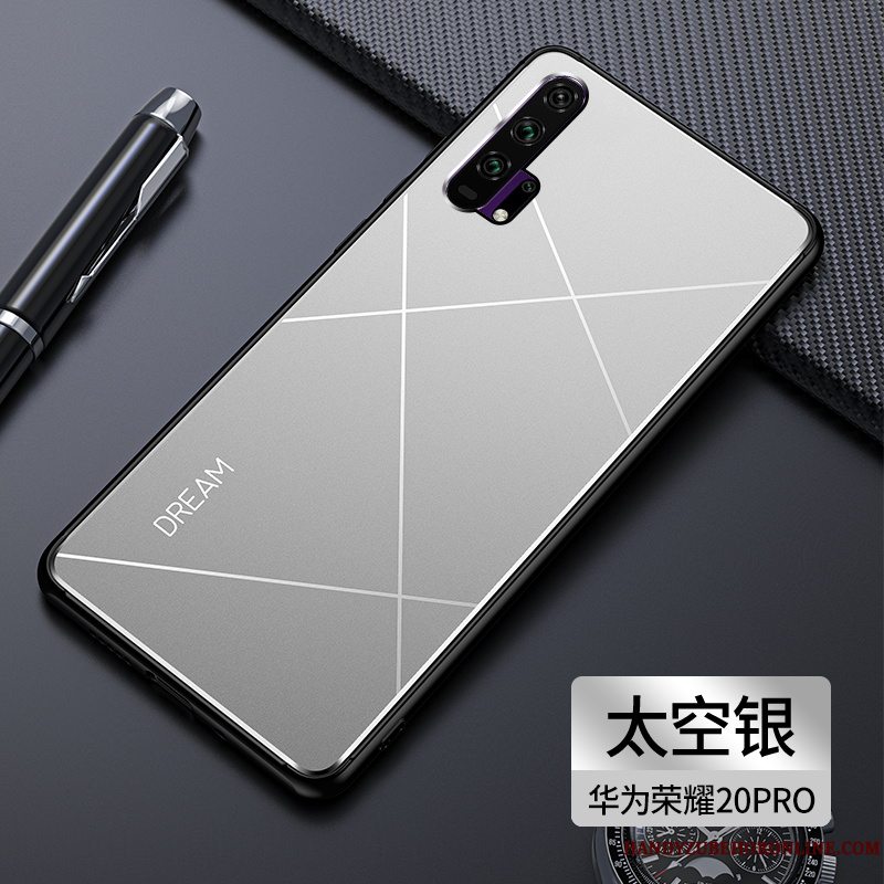 Etui Honor 20 Pro Metal Anti-fald Grå, Cover Honor 20 Pro Tasker Telefontrend