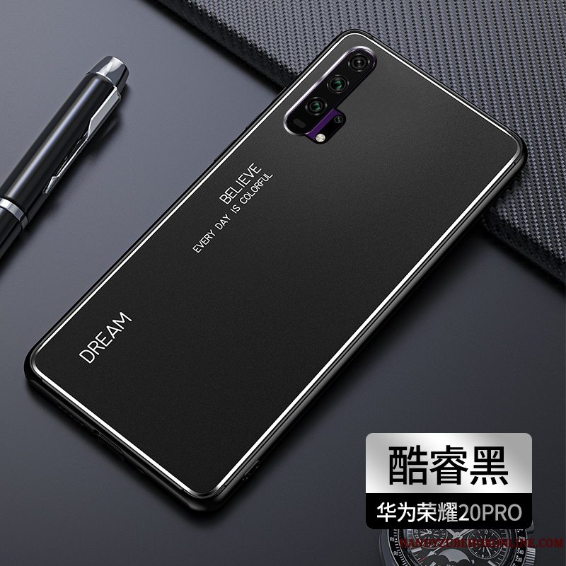 Etui Honor 20 Pro Metal Anti-fald Grå, Cover Honor 20 Pro Tasker Telefontrend