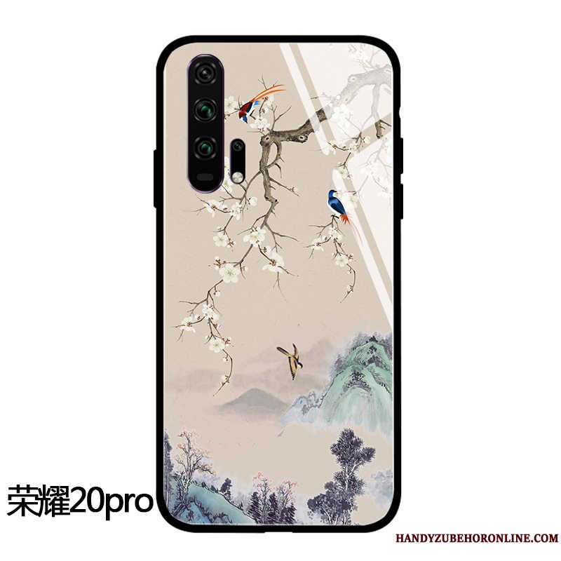 Etui Honor 20 Pro Tasker Af Personlighed Anti-fald, Cover Honor 20 Pro Beskyttelse Grå Kinesisk Stil