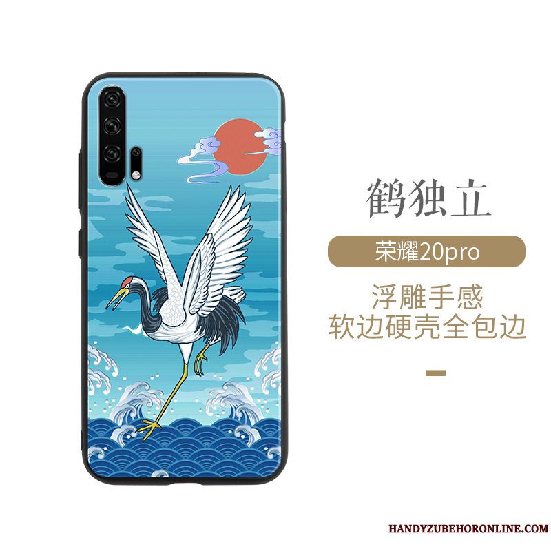 Etui Honor 20 Pro Tasker Telefonkinesisk Stil, Cover Honor 20 Pro Silikone Vind Anti-fald