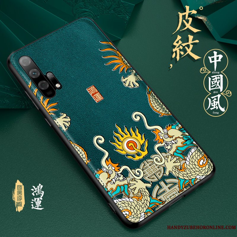 Etui Honor 20 Pro Vintage Vind Ungdom, Cover Honor 20 Pro Læder Anti-fald Trend