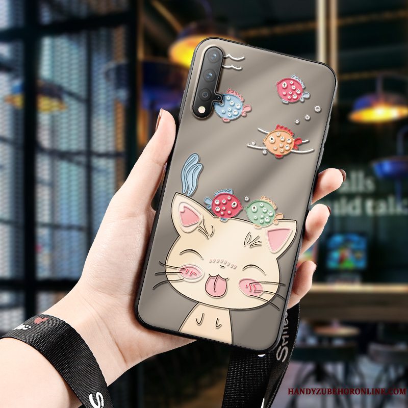 Etui Honor 20 Silikone Anti-fald Ny, Cover Honor 20 Blød Tredimensionale Telefon