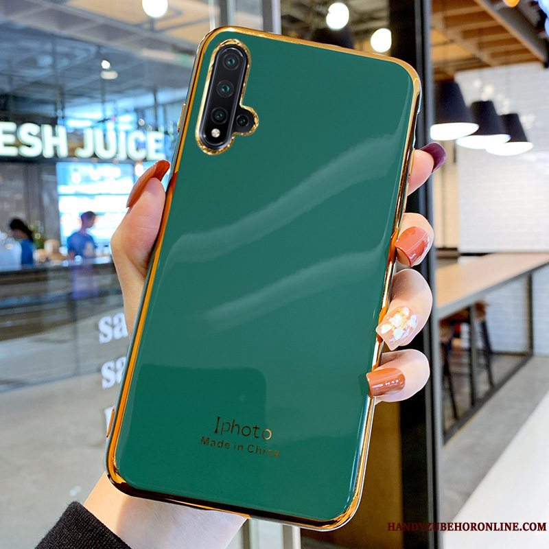 Etui Honor 20 Silikone Anti-fald Ungdom, Cover Honor 20 Blød Telefongrøn