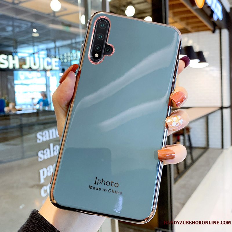 Etui Honor 20 Silikone Anti-fald Ungdom, Cover Honor 20 Blød Telefongrøn