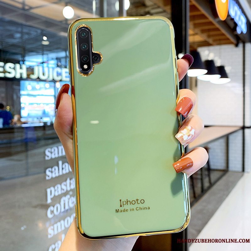 Etui Honor 20 Silikone Anti-fald Ungdom, Cover Honor 20 Blød Telefongrøn