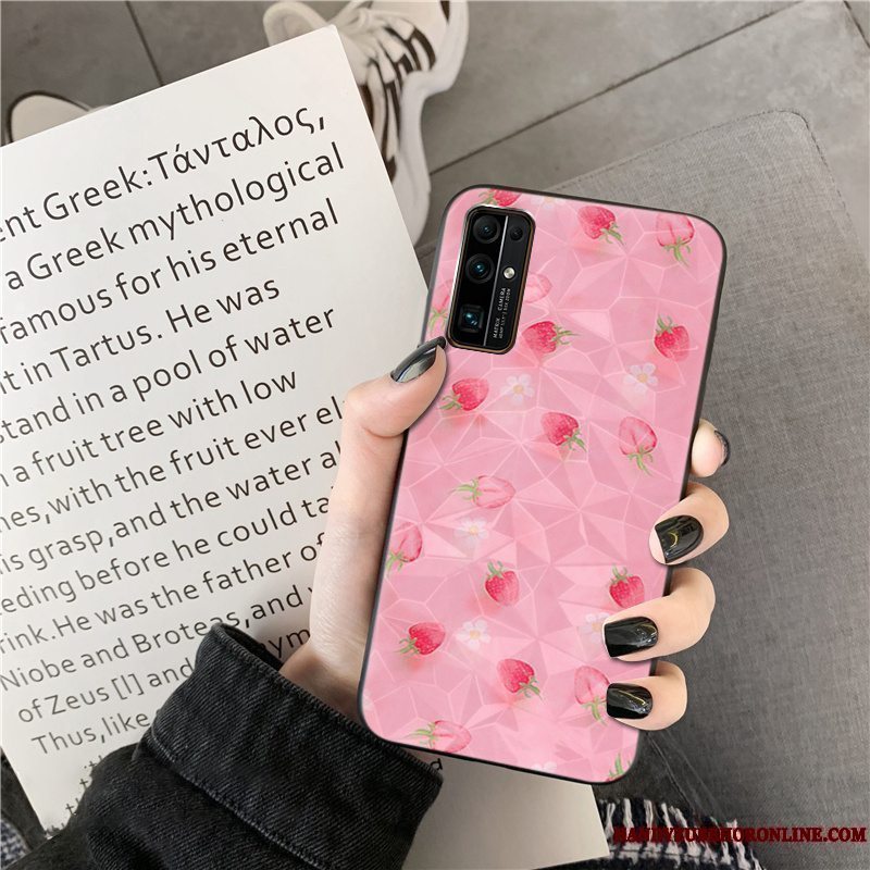 Etui Honor 30 Mønster Lille Sektion, Cover Honor 30 Grøn Rose