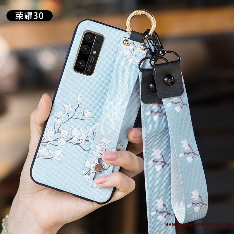 Etui Honor 30 Tasker Telefonlille Sektion, Cover Honor 30 Silikone Hvid Trend