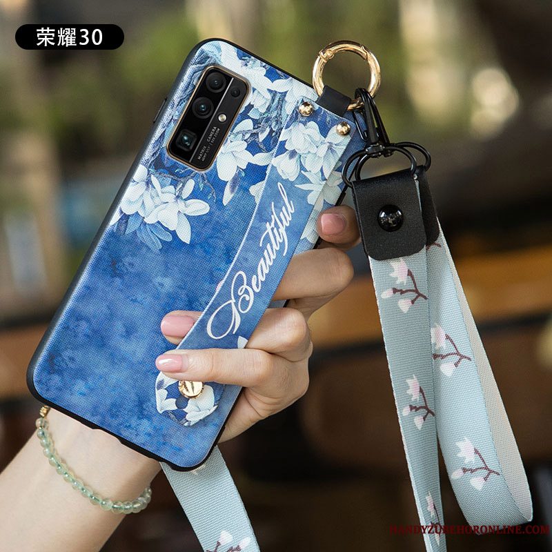 Etui Honor 30 Tasker Telefonlille Sektion, Cover Honor 30 Silikone Hvid Trend