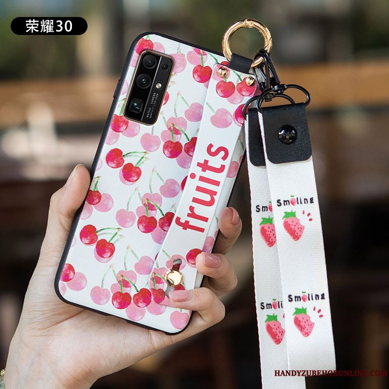 Etui Honor 30 Tasker Telefonlille Sektion, Cover Honor 30 Silikone Hvid Trend