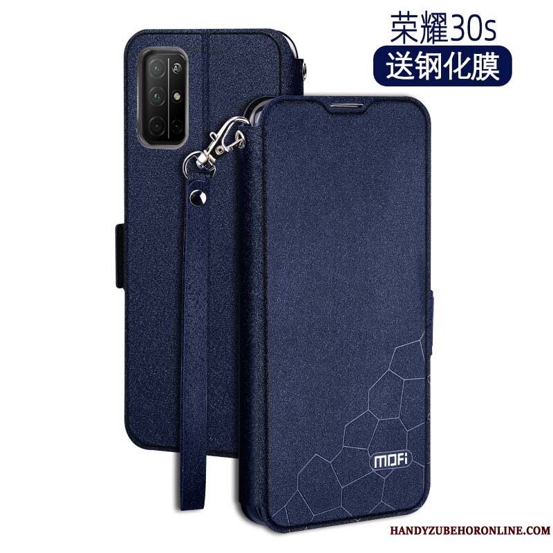 Etui Honor 30s Blød Nubuck Telefon, Cover Honor 30s Læder Ny Lyserød