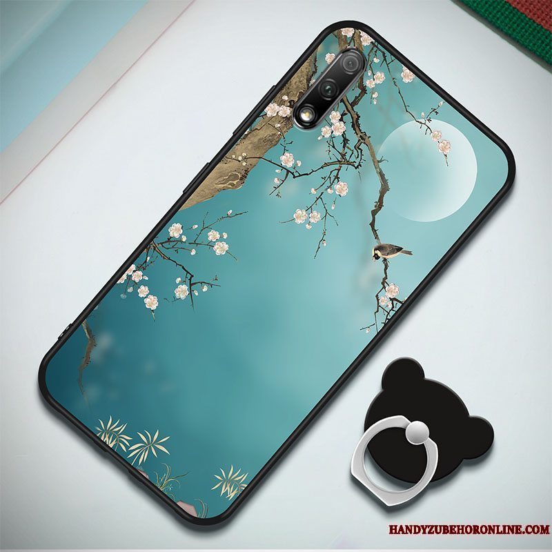 Etui Honor 9x Beskyttelse Lyserød Knapper, Cover Honor 9x Support Anti-fald Af Personlighed