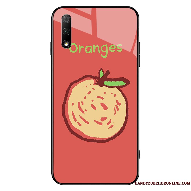 Etui Honor 9x Kreativ Smuk Spejl, Cover Honor 9x Cartoon Ungdom Rød