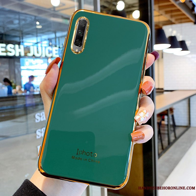 Etui Honor 9x Pro Tasker Trendy Anti-fald, Cover Honor 9x Pro Blød Grøn Telefon