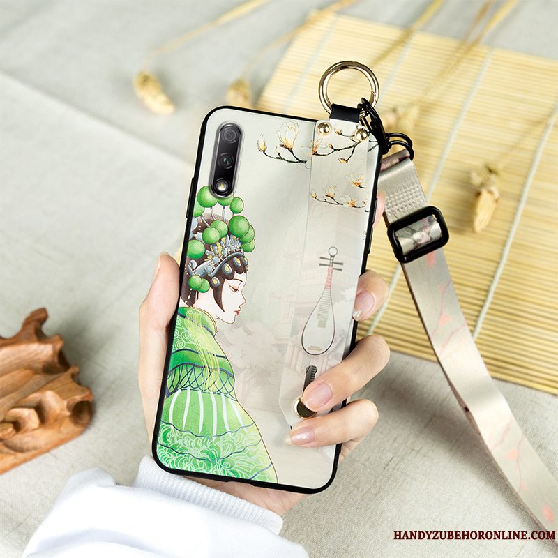 Etui Honor 9x Silikone Rød Ungdom, Cover Honor 9x Tasker Telefonhængende Ornamenter