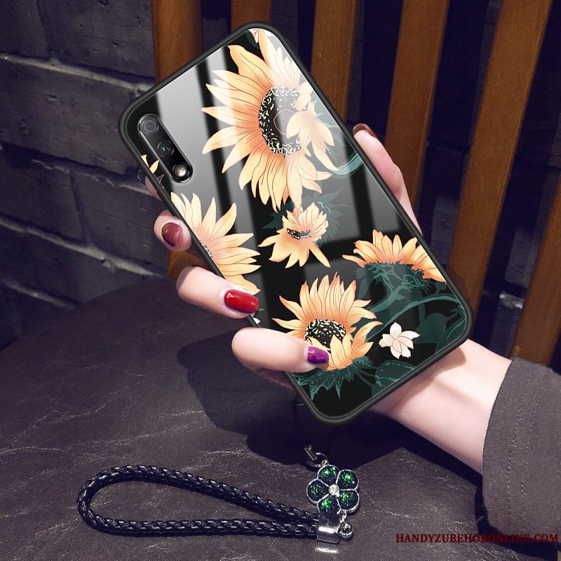 Etui Honor 9x Vintage Blomster Almindelig Solsikke, Cover Honor 9x Blød Trend Glas