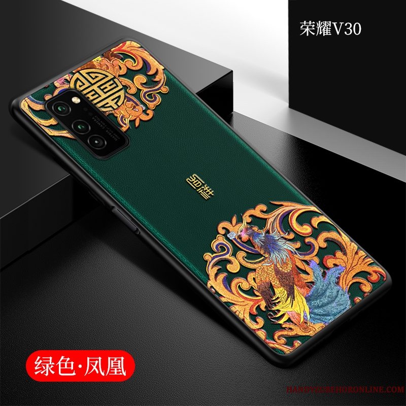 Etui Honor View30 Blød Kinesisk Stil Telefon, Cover Honor View30 Tasker Tynd Anti-fald