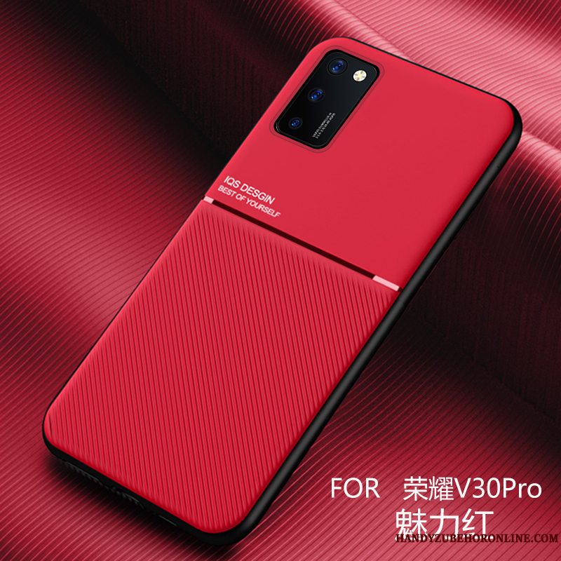 Etui Honor View30 Pro Blød Sort Trend, Cover Honor View30 Pro Læder Mønster Anti-fald