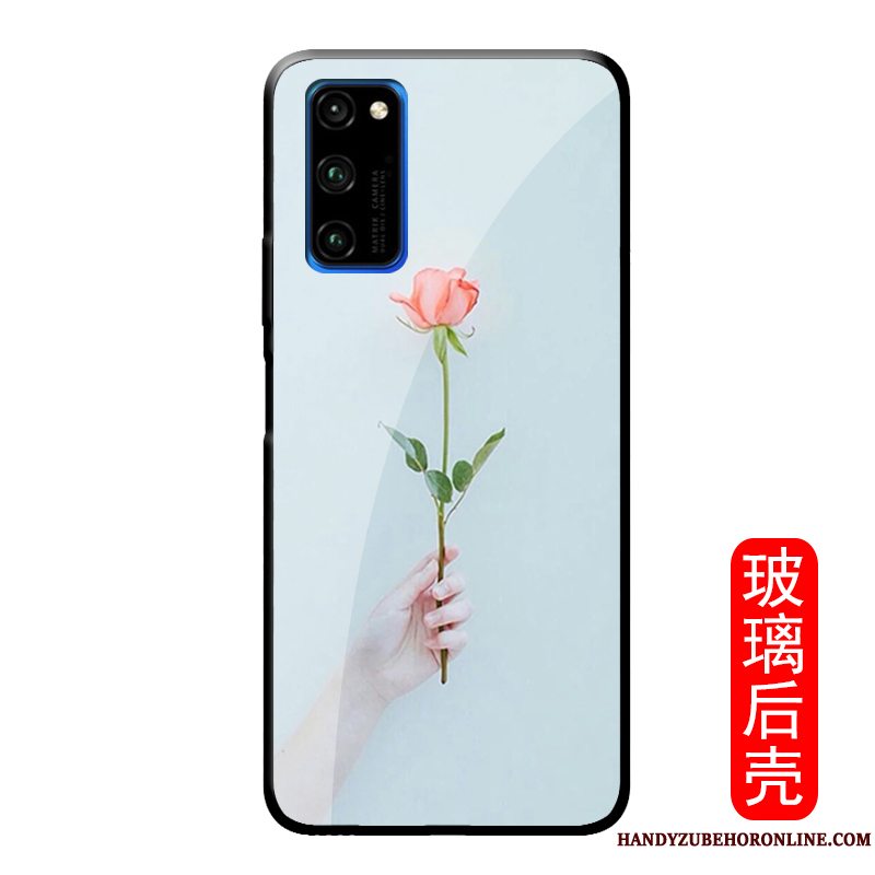 Etui Honor View30 Pro Mode Af Personlighed Lyserød, Cover Honor View30 Pro Blomster Rose Lille Sektion