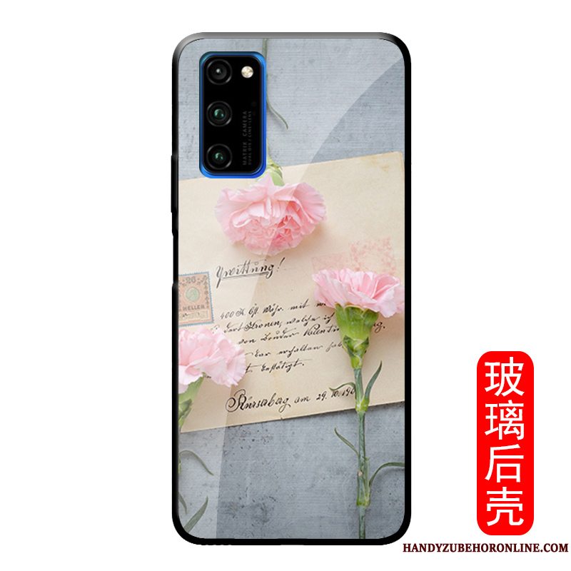 Etui Honor View30 Pro Mode Af Personlighed Lyserød, Cover Honor View30 Pro Blomster Rose Lille Sektion