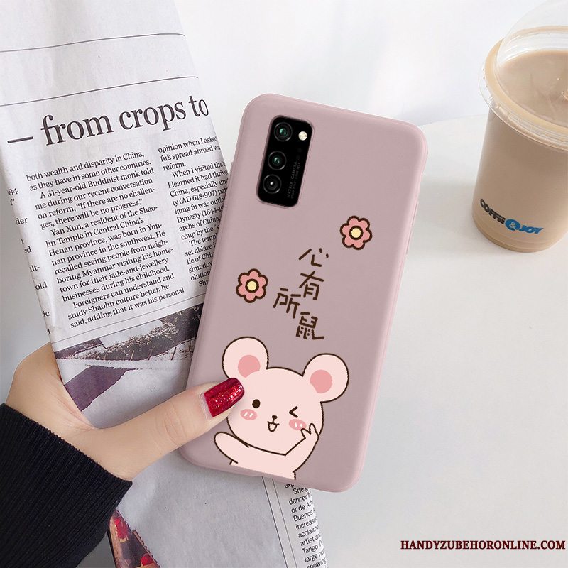 Etui Honor View30 Pro Silikone Af Personlighed Frisk, Cover Honor View30 Pro Cartoon Elskeren Hjerte