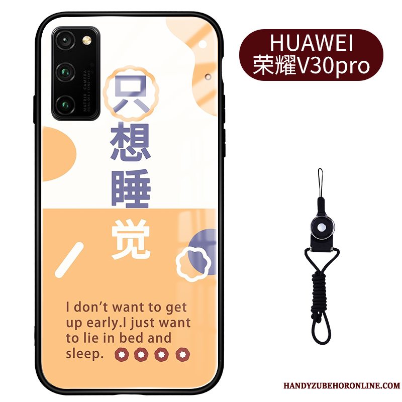 Etui Honor View30 Pro Tasker Spejl Grøn, Cover Honor View30 Pro Kreativ Arbejder Telefon