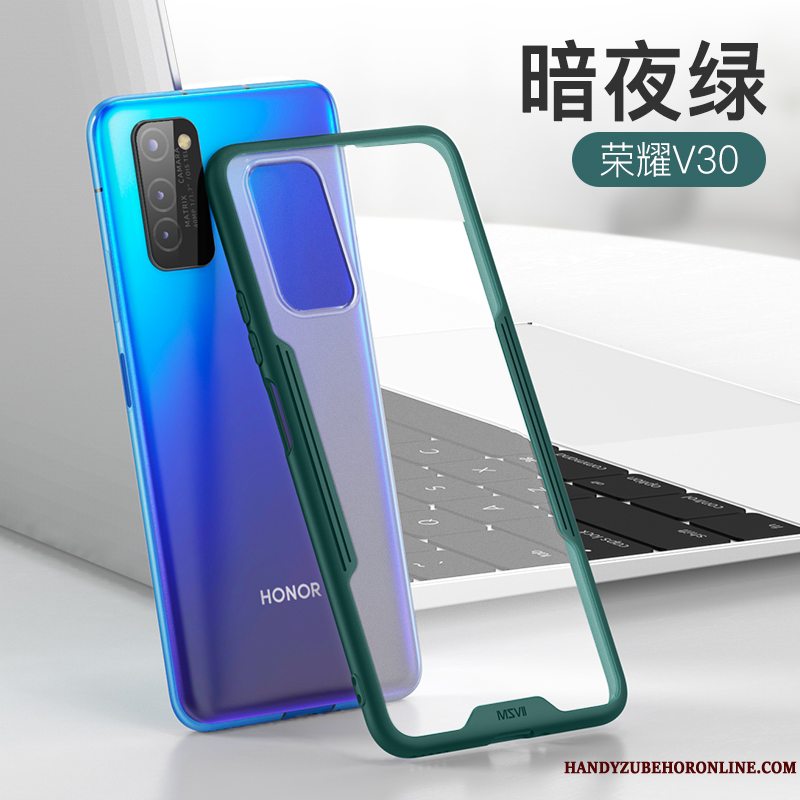 Etui Honor View30 Silikone Tynd Sort, Cover Honor View30 Tasker Nubuck Ny