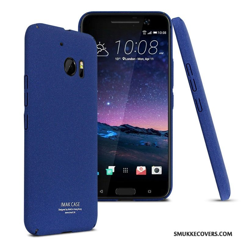 Etui Htc 10 Tasker Anti-fald Hvid, Cover Htc 10 Beskyttelse Sølv Nubuck