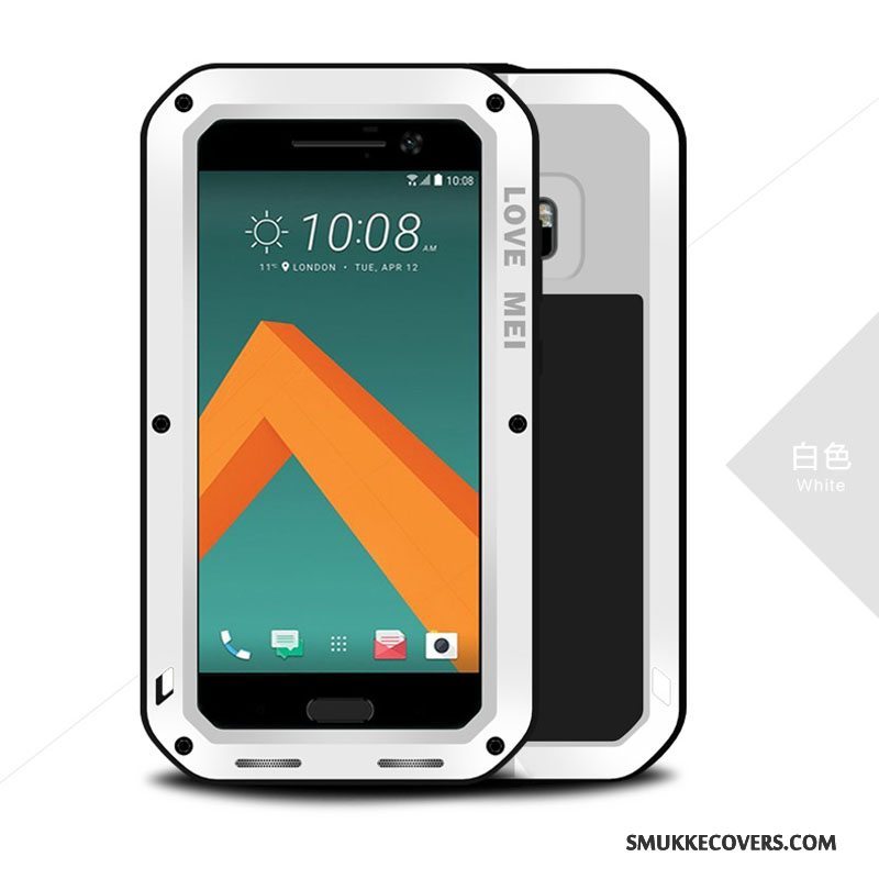 Etui Htc 10 Tasker Tre Forsvar Bagdæksel, Cover Htc 10 Metal Telefonanti-fald