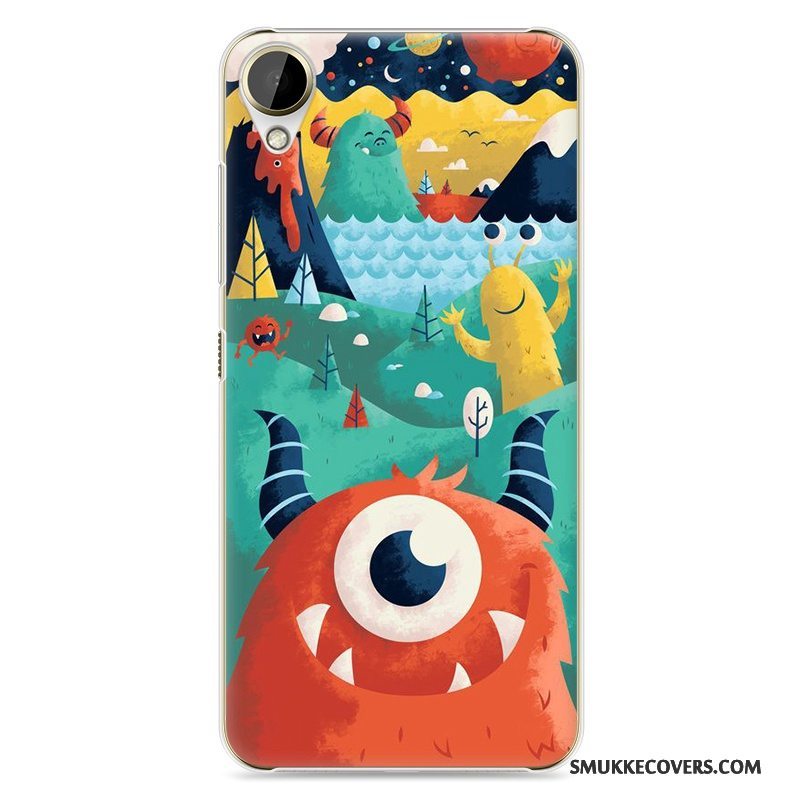 Etui Htc Desire 10 Lifestyle Cartoon Hård Telefon, Cover Htc Desire 10 Lifestyle Malet Hvid