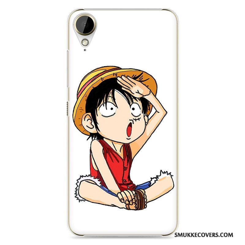 Etui Htc Desire 10 Lifestyle Cartoon Hård Telefon, Cover Htc Desire 10 Lifestyle Malet Hvid