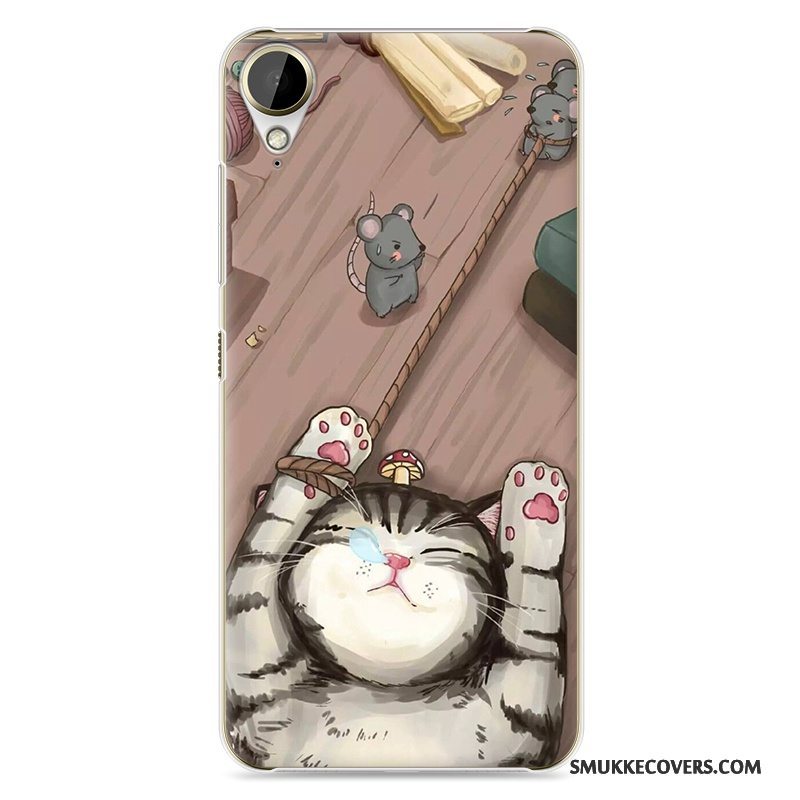 Etui Htc Desire 10 Lifestyle Cartoon Rød Telefon, Cover Htc Desire 10 Lifestyle Beskyttelse Anti-fald Hård