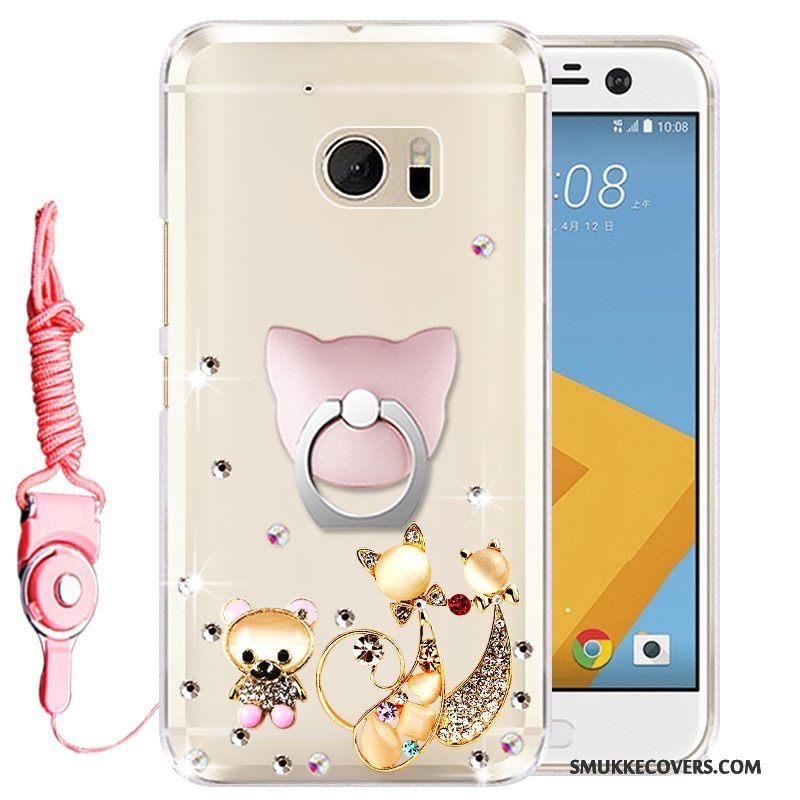 Etui Htc Desire 10 Lifestyle Silikone Guld Telefon, Cover Htc Desire 10 Lifestyle Strass