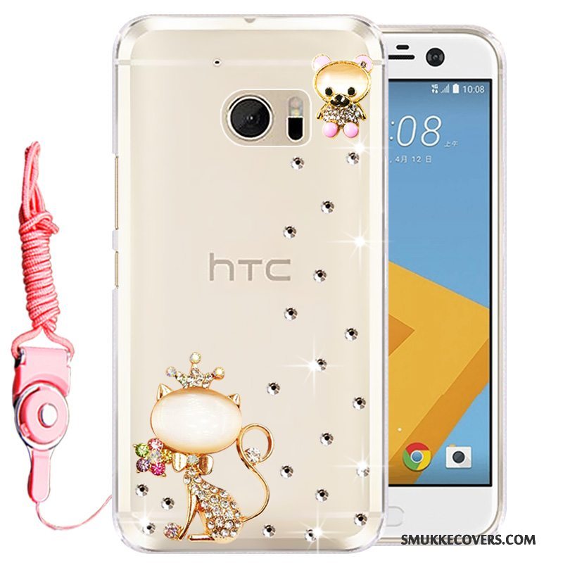 Etui Htc Desire 10 Lifestyle Silikone Guld Telefon, Cover Htc Desire 10 Lifestyle Strass