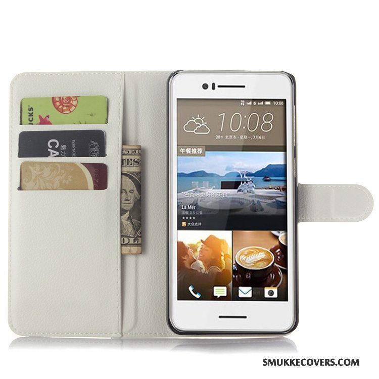 Etui Htc Desire 728 Beskyttelse Anti-fald Telefon, Cover Htc Desire 728 Læder Sort