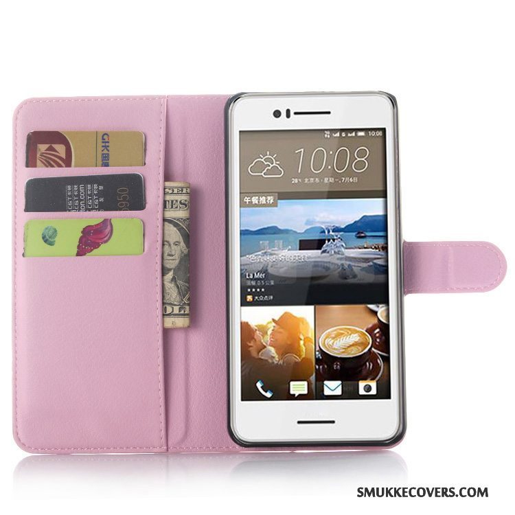 Etui Htc Desire 728 Beskyttelse Anti-fald Telefon, Cover Htc Desire 728 Læder Sort