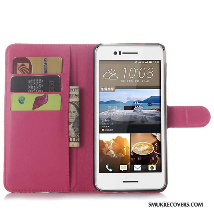 Etui Htc Desire 728 Beskyttelse Anti-fald Telefon, Cover Htc Desire 728 Læder Sort