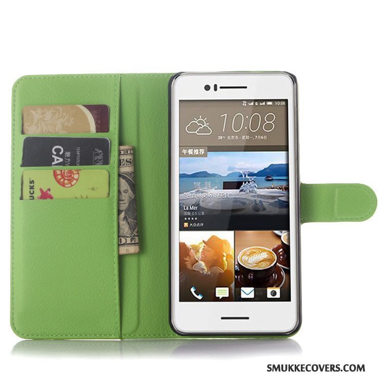 Etui Htc Desire 728 Beskyttelse Anti-fald Telefon, Cover Htc Desire 728 Læder Sort