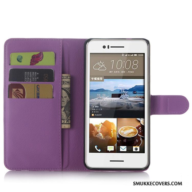 Etui Htc Desire 728 Beskyttelse Anti-fald Telefon, Cover Htc Desire 728 Læder Sort