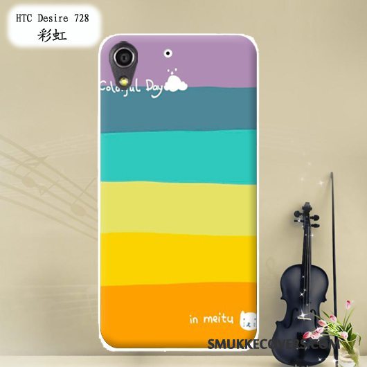 Etui Htc Desire 728 Blød Telefonrød, Cover Htc Desire 728 Malet Tilpas