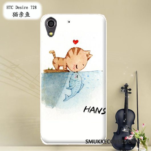 Etui Htc Desire 728 Blød Telefonrød, Cover Htc Desire 728 Malet Tilpas