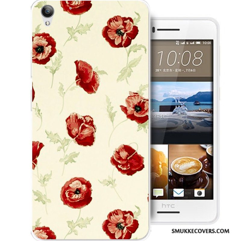 Etui Htc Desire 728 Cartoon Sort Anti-fald, Cover Htc Desire 728 Silikone Telefon