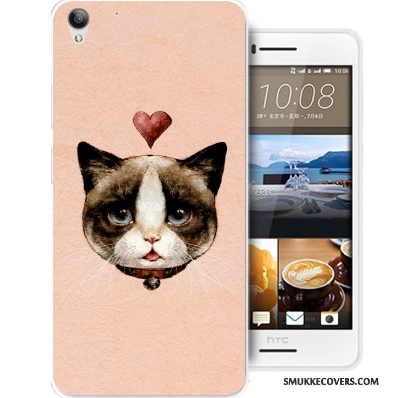 Etui Htc Desire 728 Cartoon Sort Anti-fald, Cover Htc Desire 728 Silikone Telefon