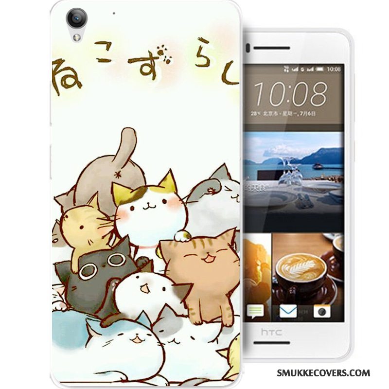 Etui Htc Desire 728 Cartoon Sort Anti-fald, Cover Htc Desire 728 Silikone Telefon