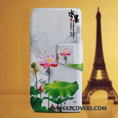 Etui Htc Desire 728 Læder Spænde Telefon, Cover Htc Desire 728 Beskyttelse Rød