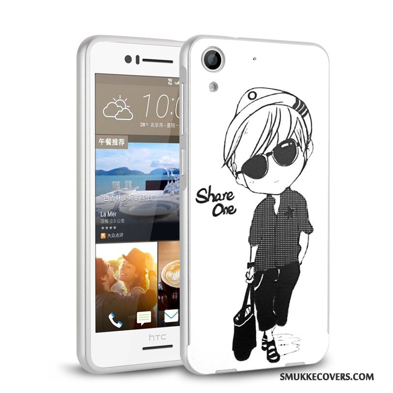 Etui Htc Desire 728 Metal Hård Rød, Cover Htc Desire 728 Cartoon Telefonramme