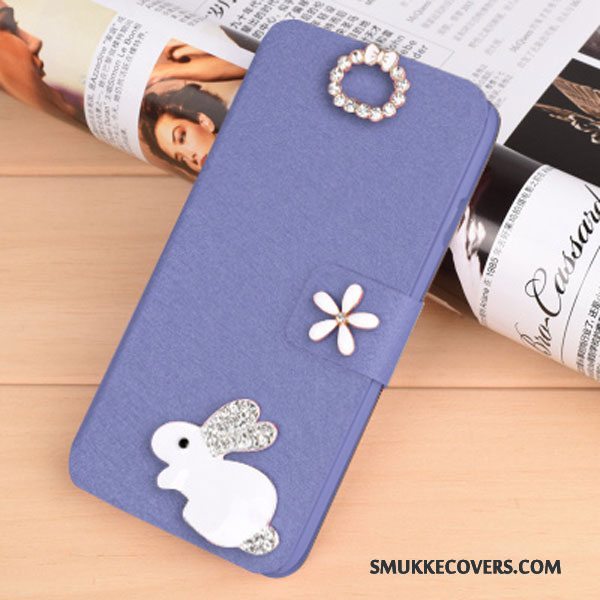 Etui Htc Desire 728 Tegnebog Telefonblå, Cover Htc Desire 728 Læder