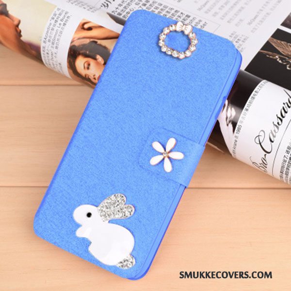 Etui Htc Desire 728 Tegnebog Telefonblå, Cover Htc Desire 728 Læder