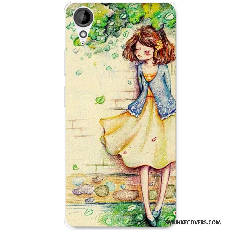 Etui Htc Desire 825 Beskyttelse Kunst Anti-fald, Cover Htc Desire 825 Blød Pulver Rød