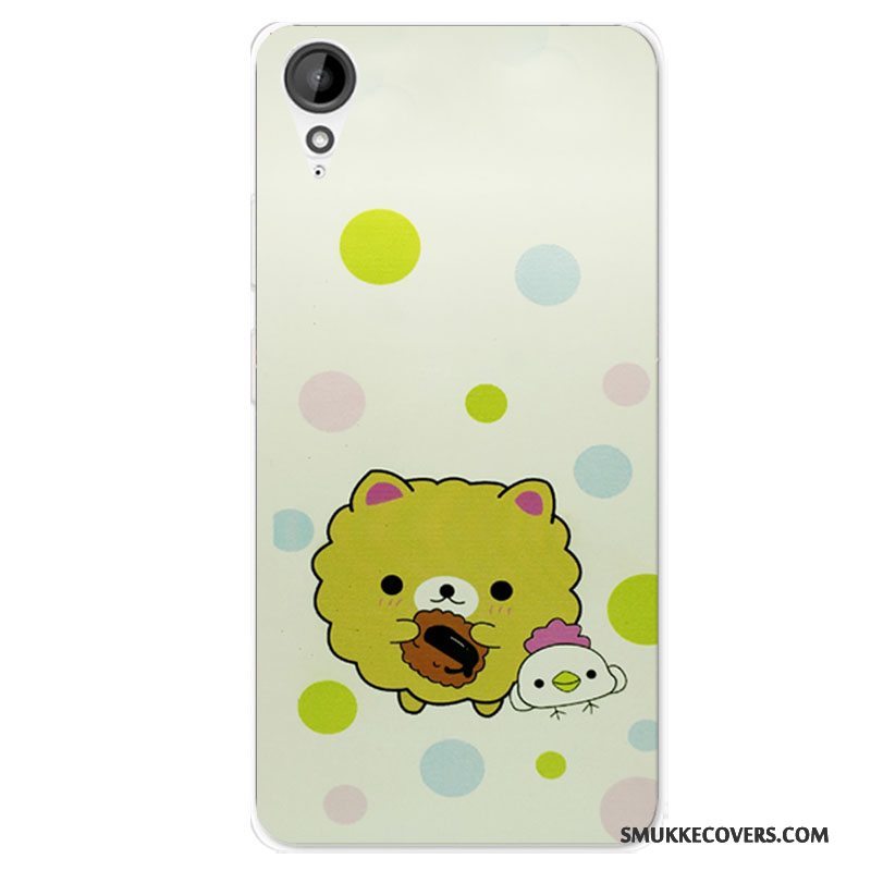 Etui Htc Desire 825 Tasker Hvid Telefon, Cover Htc Desire 825 Cartoon Anti-fald